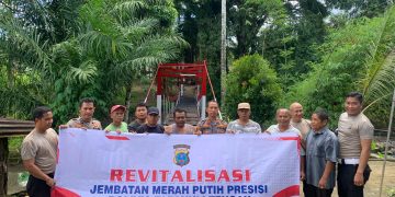 Polsek Sibabangun, Revitalisasi Jembatan Rambing Pasca Bencana, Warga Apresiasi Kepedulian Polri