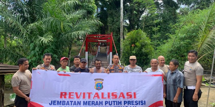 Polsek Sibabangun, Revitalisasi Jembatan Rambing Pasca Bencana, Warga Apresiasi Kepedulian Polri