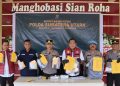 Polres Tapanuli Tengah, Gulung 10 Tersangka Narkoba Selama Operasi Antik Toba 2026