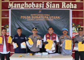 Polres Tapanuli Tengah, Gulung 10 Tersangka Narkoba Selama Operasi Antik Toba 2026