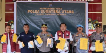 Polres Tapanuli Tengah, Gulung 10 Tersangka Narkoba Selama Operasi Antik Toba 2026